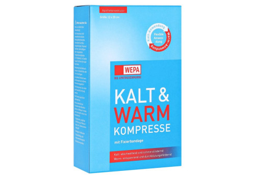 Kalt-warm Kompresse 12x29 cm mit Fixierbandage – PZN 1821242 (PZN 1821242)