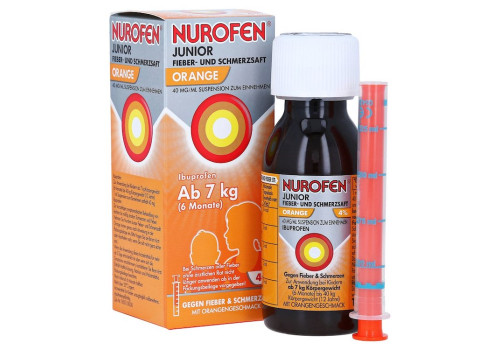 Nurofen Junior Fieber- & Schmerzsaft Orange 40 mg/ml – PZN 7776465 (PZN 7776465)