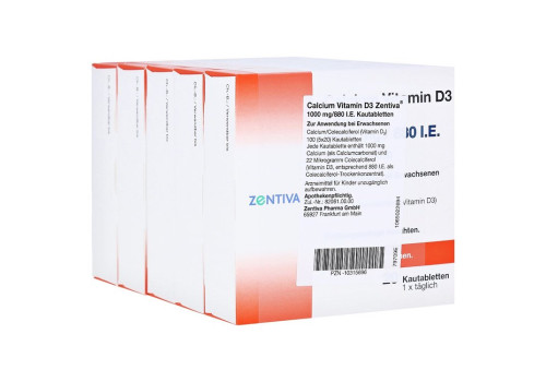 Calcium Vitamin D3 Zentiva 1000mg/880 I.E. – PZN 10315696 (PZN 10315696)