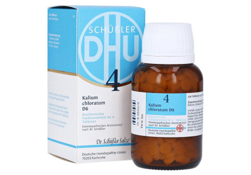 BIOCHEMIE DHU 4 Kalium chloratum D 6 Tabletten – PZN 6584031 (PZN 6584031)