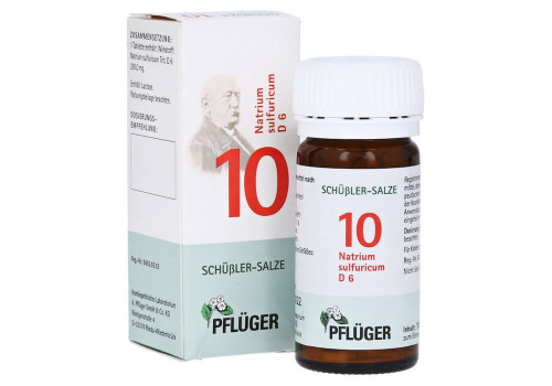 BIOCHEMIE Pflüger 10 Natrium sulfuricum D 6 Tabl. – PZN 6319671 (PZN 6319671)