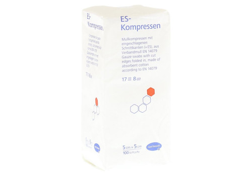 ES-Kompressen 5x5 cm 8fach unsteril – PZN 1447157 (PZN 1447157)