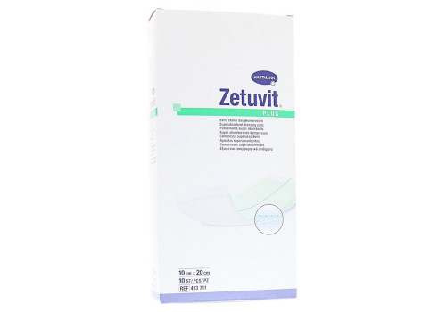 ZETUVIT Plus extrastarke Saugkompr.steril 10x20 cm – PZN 2536265 (PZN 2536265)