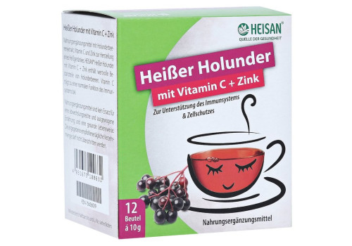 HEISAN heißer Holunder+Vitamin C+Zink Pulver – PZN 15656019 (PZN 15656019)