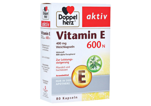 DOPPELHERZ Vitamin E 600 N Weichkapseln – PZN 10057828 (PZN 10057828)