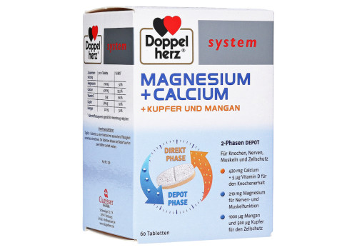 DOPPELHERZ Magnesium+Calc.+Kupfer+Mangan syst.Tab. – PZN 5918470 (PZN 5918470)