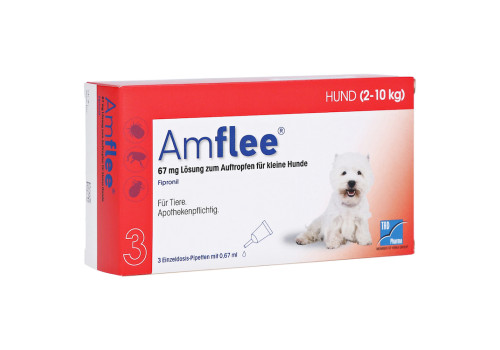 AMFLEE 67 mg Spot-on Lsg.f.kleine Hunde 2-10kg – PZN 11099792 (PZN 11099792)