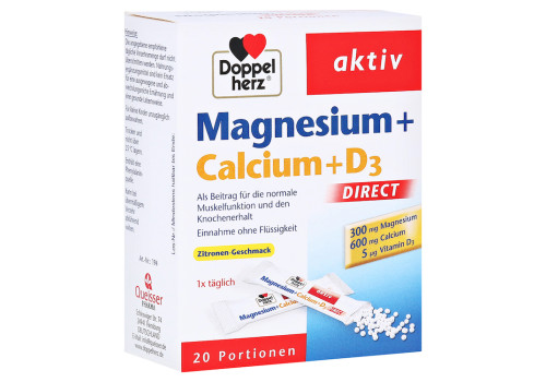 Doppelherz aktiv Magnesium + Calcium + D3 Direkt – PZN 7014117 (PZN 7014117)