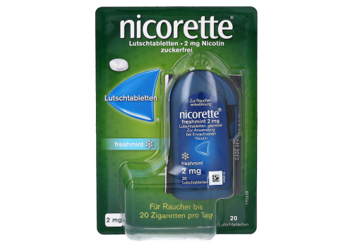 nicorette freshmint 2 mg Lutschtabletten gepresst – PZN 9633899 (PZN 9633899)