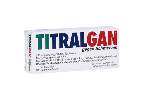 TITRALGAN gegen Schmerzen – PZN 2653278 (PZN 2653278)