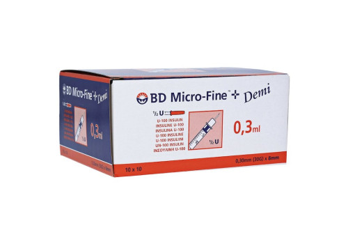 BD Micro-fine + Insulinspritze 0,3 ml U100 – PZN 4144150 (PZN 4144150)