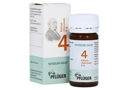 BIOCHEMIE Pflüger 4 Kalium chloratum D 6 Tabletten – PZN 6318909 (PZN 6318909)