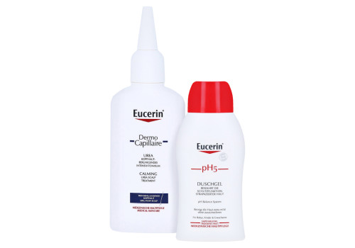 Eucerin DermoCapillaire Kopfhautberuhigendes Urea Intensiv-Tonikum + gratis Eucerin pH5 Duschgel 50 ml – PZN 9508065 (PZN 9508065)