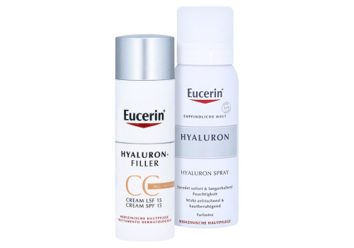 Eucerin Hyaluron-Filler CC Cream hell + gratis Eucerin Hyaluron Spray 50ml – PZN 11222778 (PZN 11222778)