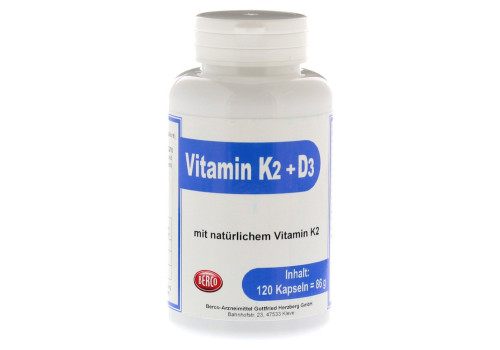 VITAMIN K2+D3 Berco Kapseln – PZN 9784598 (PZN 9784598)