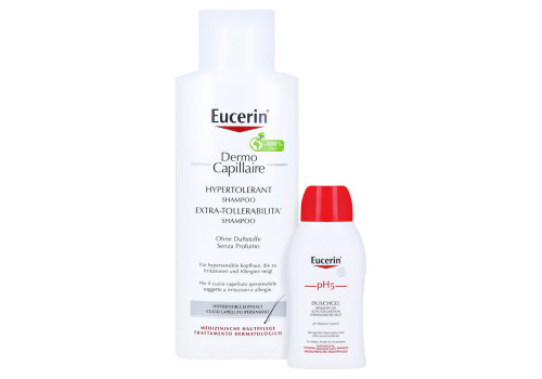 Eucerin DermoCapillaire Hypertolerant Shampoo + gratis Eucerin pH5 Duschgel 50 ml – PZN 9508088 (PZN 9508088)