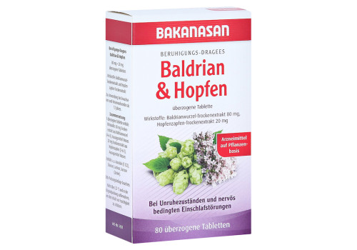 Bakanasan Beruhigungs-Dragees Baldrian und Hopfen – PZN 11617494 (PZN 11617494)