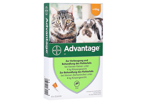 ADVANTAGE 40 mg Lösung kleine Katzen/Zierkaninchen – PZN 9670096 (PZN 9670096)