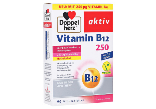 DOPPELHERZ Vitamin B12 250 aktiv Tabletten – PZN 16781034 (PZN 16781034)