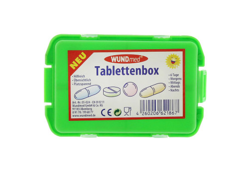 TABLETTENBOX mit 10-Fächern farbig sortiert – PZN 6646795 (PZN 6646795)