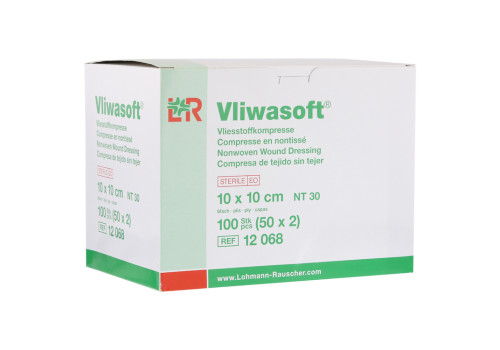 VLIWASOFT Vlieskompressen 10x10 cm steril 6l. – PZN 8900890 (PZN 8900890)