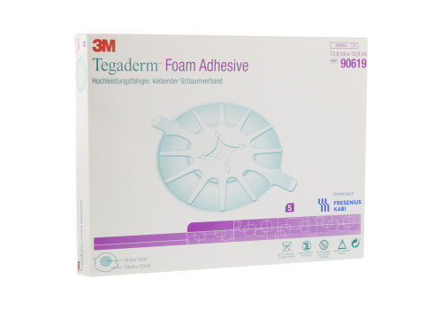 TEGADERM Foam Adhesive FK 13,9 cm rund 90619 – PZN 6917343 (PZN 6917343)