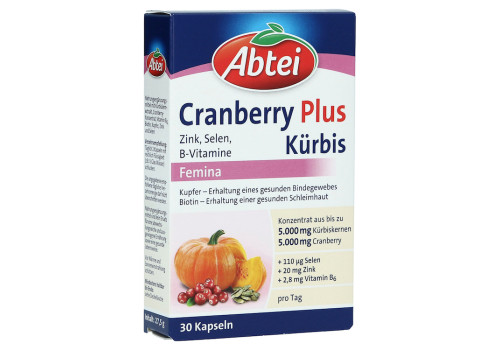 Abtei Cranberry Plus Kürbis Femina – PZN 11111300 (PZN 11111300)