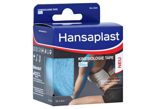 HANSAPLAST Sport Kinesiologie Tape 5 cmx5 m blau – PZN 15822937 (PZN 15822937)