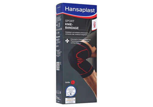 HANSAPLAST Sport Knie-Bandage Gr.L – PZN 15823003 (PZN 15823003)