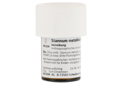 STANNUM METALLICUM praeparatum D 12 Trituration – PZN 7080700 (PZN 7080700)