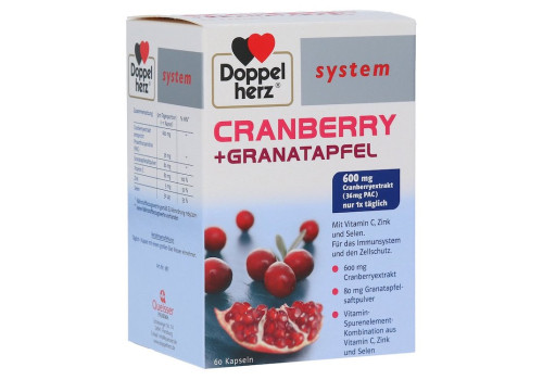 DOPPELHERZ Cranberry Granatapfel system Kapseln – PZN 9726299 (PZN 9726299)