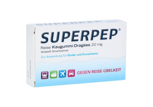 Superpep Reise Kaugummi-Dragees 20mg – PZN 4877929 (PZN 4877929)