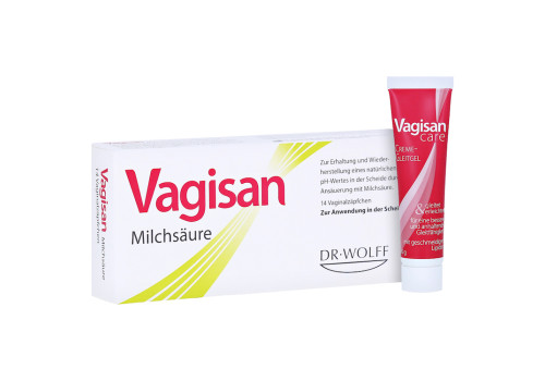 Vagisan Milchsäure Vaginalzäpfchen + gratis VagisanCare Creme-Gleitgel 10g – PZN 3441 (PZN 3441)