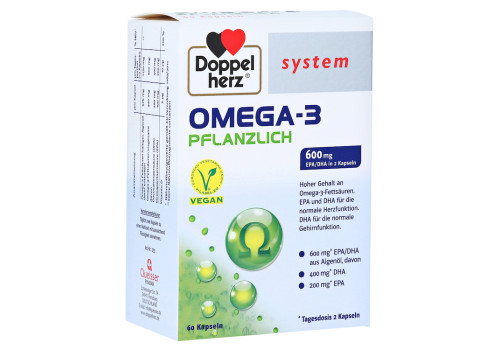 Doppelherz system Omega-3 Pflanzlich – PZN 13335788 (PZN 13335788)