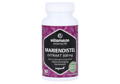 MARIENDISTEL 500 mg Extrakt hochdosiert vegan Kps. – PZN 15398037 (PZN 15398037)