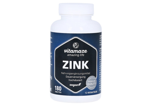 ZINK 25 mg hochdosiert vegan Tabletten – PZN 12741486 (PZN 12741486)