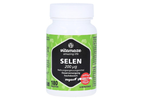 SELEN 200 µg hochdosiert vegan Tabletten – PZN 13834741 (PZN 13834741)