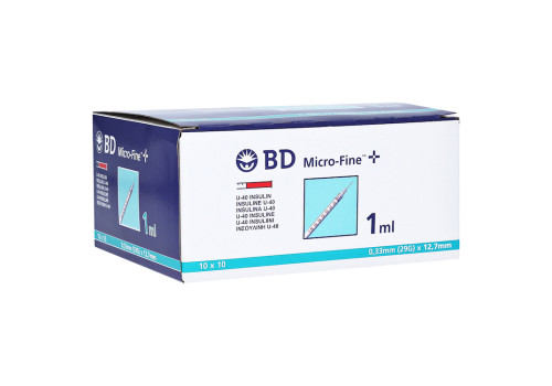 BD Micro-fine + U 40 Insulinspritze 12,7mm – PZN 4400127 (PZN 4400127)