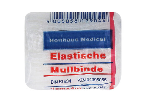 Mullbinden 4mx4cm elastisch – PZN 4095055 (PZN 4095055)