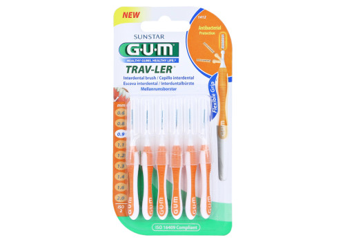 GUM TRAV-LER 0,9mm Kerze orange Intendent.+6Kappen – PZN 9714422 (PZN 9714422)