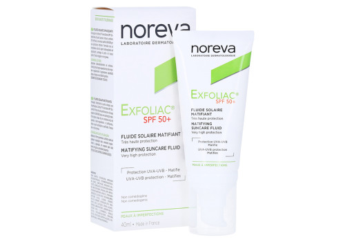 NOREVA Exfoliac mattier.Sonnenschutz-Fluid LSF 50+ – PZN 16698304 (PZN 16698304)