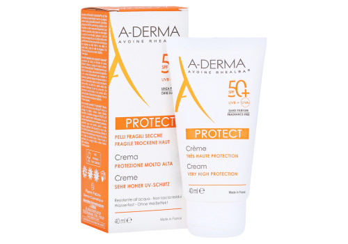 A-DERMA Protect Sonnenschutz Creme LSF 50+ – PZN 15239391 (PZN 15239391)