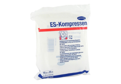 ES-KOMPRESSEN steril 10x20 cm 8fach – PZN 1407146 (PZN 1407146)