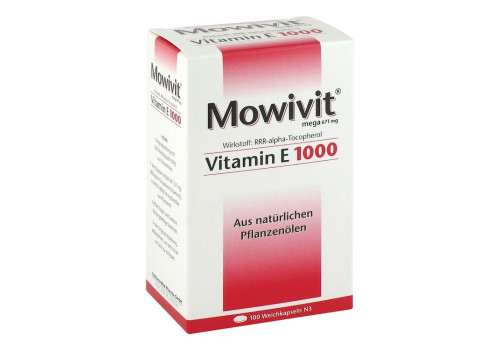 MOWIVIT Vitamin E 1000 Kapseln – PZN 836916 (PZN 836916)