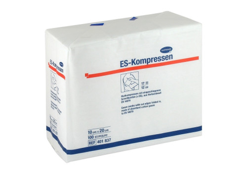 ES-KOMPRESSEN unsteril 10x20 cm 12fach – PZN 1808997 (PZN 1808997)