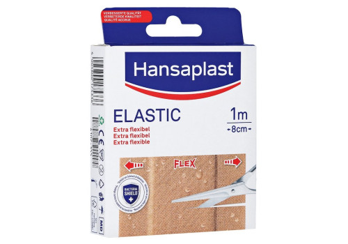 HANSAPLAST Elastic Pflaster 8 cmx1 m – PZN 16138410 (PZN 16138410)