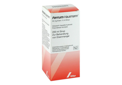 Ferrum Hausmann 50mg Eisen/5ml – PZN 2183476 (PZN 2183476)