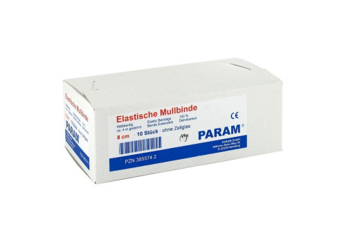 MULLBINDEN elast.8 cm o.Cellophan – PZN 3855742 (PZN 3855742)