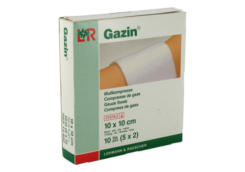 GAZIN Mullkomp.10x10 cm steril 8fach – PZN 3448988 (PZN 3448988)