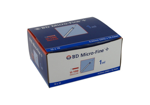 BD Micro-fine + Insulinspritze 1 ml U100 12,7mm – PZN 4400162 (PZN 4400162)